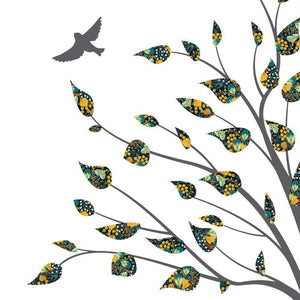 Tree Wall Decal, Floral Harvest Pattern - My Wonderful Walls