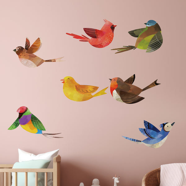 Birds in nursery