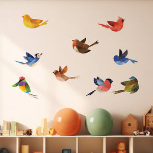 Birds in playroom