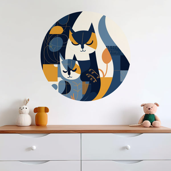 Cat Sticker in a Nursery