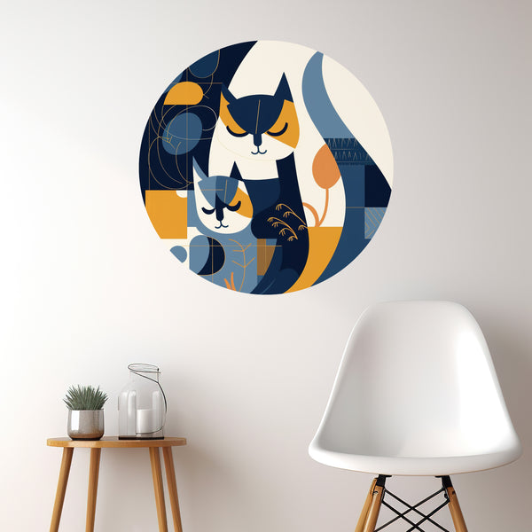 Cat Sticker in a Room