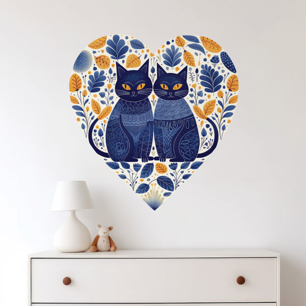 Cat decal in nursery
