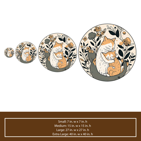 Cat Sticker Sizes