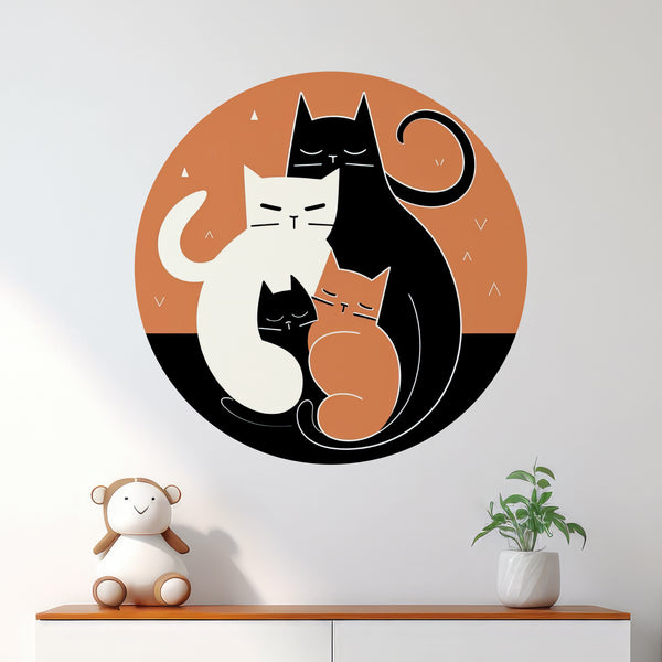 Cat decal in a nursery