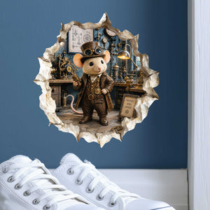 Steampunk Mouse Hole Decal