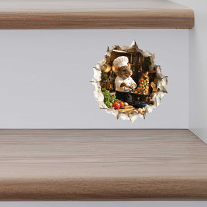 Chef Mouse Hole Decal