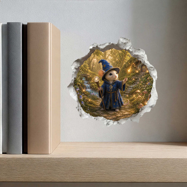 Wizard Mouse Hole Decal