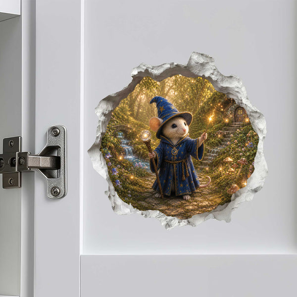 Wizard Mouse Hole Decal