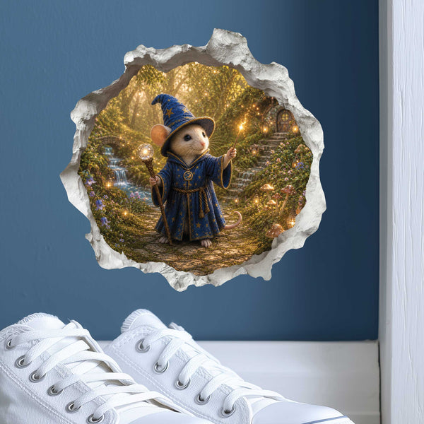 Wizard Mouse Hole Decal