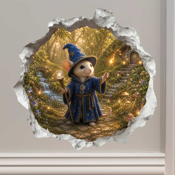 Wizard Mouse Hole Decal