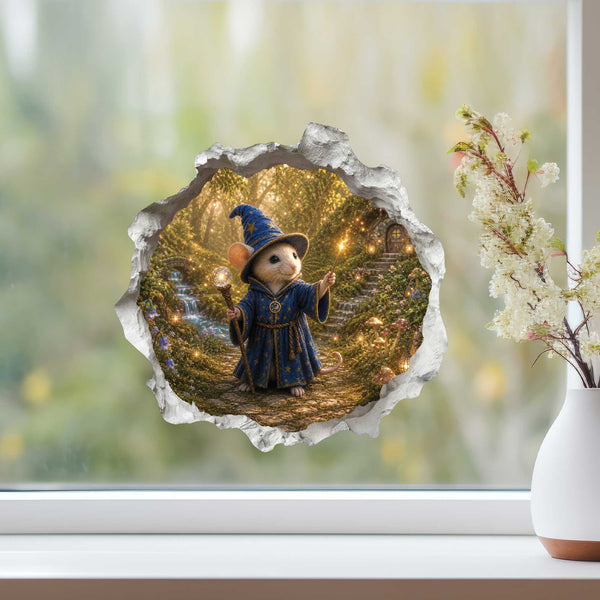 Wizard Mouse Hole Decal