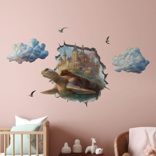 Turtle decal in nursery