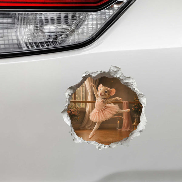 Ballet Ballerina Mouse Hole Decal