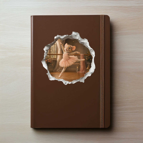 Ballet Ballerina Mouse Hole Decal