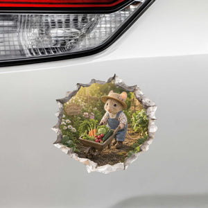 Vegetable Garden Mouse Hole Decal