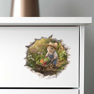 Vegetable Garden Mouse Hole Decal
