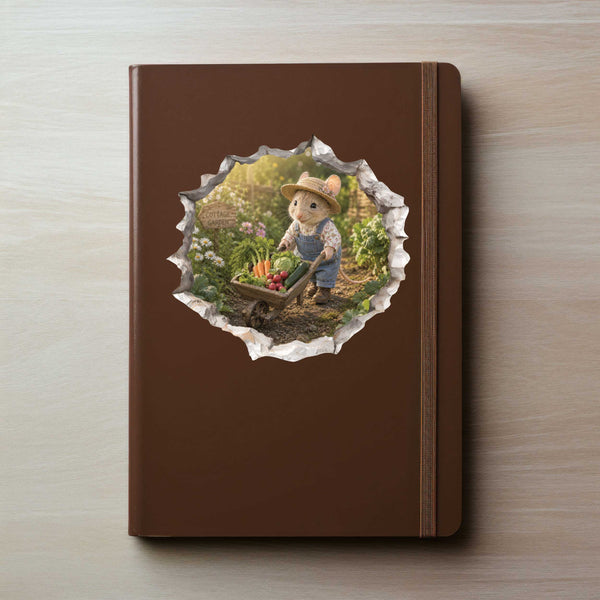 Vegetable Garden Mouse Hole Decal