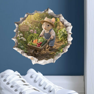 Vegetable Garden Mouse Hole Decal