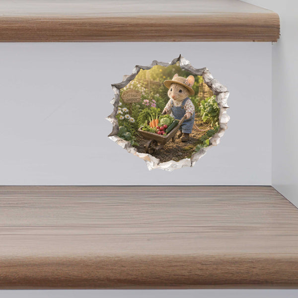 Vegetable Garden Mouse Hole Decal