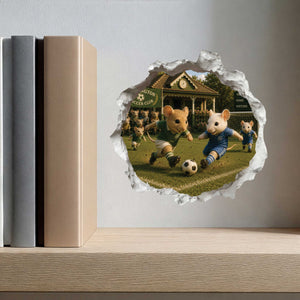 Soccer Mouse Hole Decal