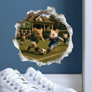 Soccer Mouse Hole Decal