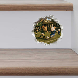 Soccer Mouse Hole Decal