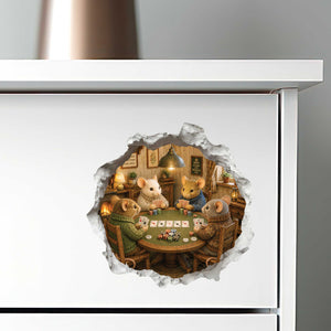 Poker Mouse Hole Decal