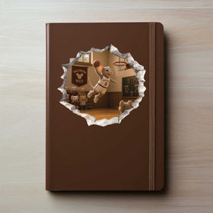 Basketball Mouse Hole Decal