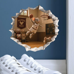 Basketball Mouse Hole Decal