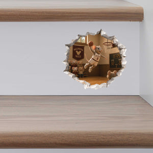 Basketball Mouse Hole Decal