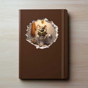 Toilet Bathroom Potty Training Mouse Hole Decal