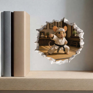 Karate Mouse Hole Decal