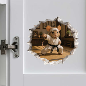 Karate Mouse Hole Decal