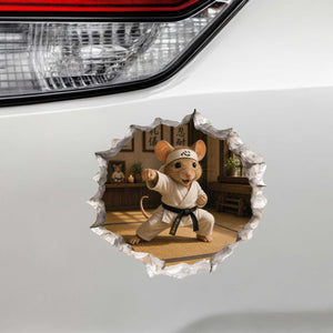 Karate Mouse Hole Decal