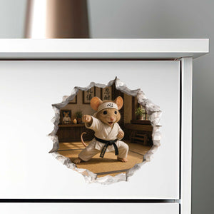 Karate Mouse Hole Decal