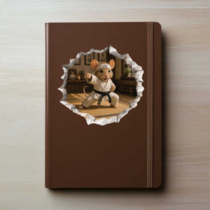 Karate Mouse Hole Decal