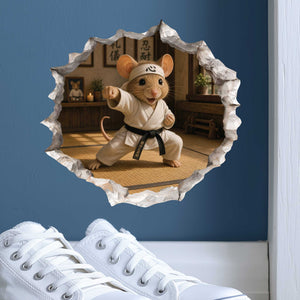 Karate Mouse Hole Decal