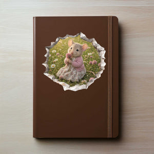 Flower Mouse Hole Decal