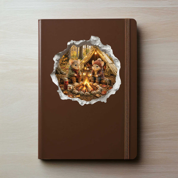Camping Mouse Hole Decal