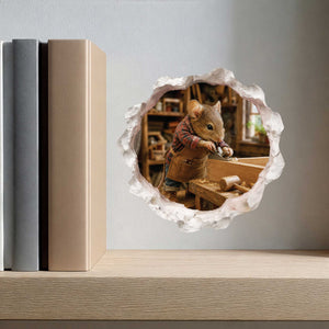 Woodworking Mouse Hole Decal