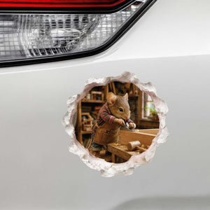 Woodworking Mouse Hole Decal