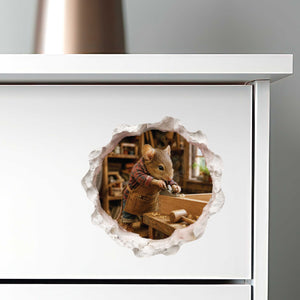 Woodworking Mouse Hole Decal