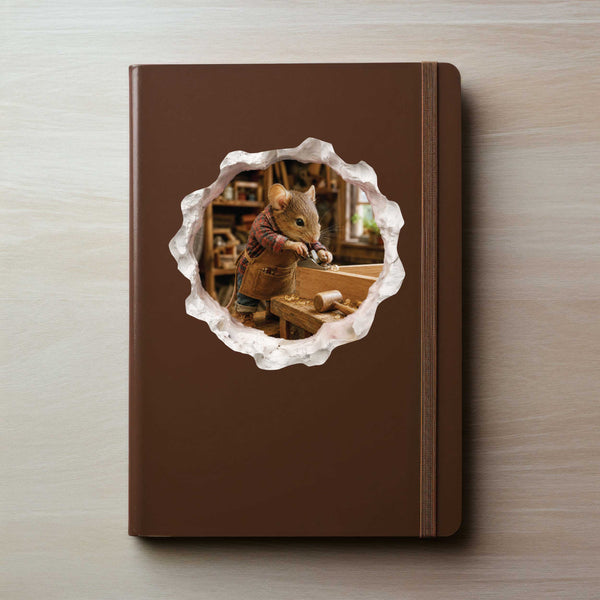 Woodworking Mouse Hole Decal