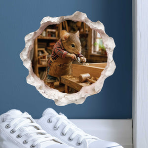 Woodworking Mouse Hole Decal