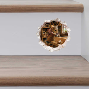 Woodworking Mouse Hole Decal