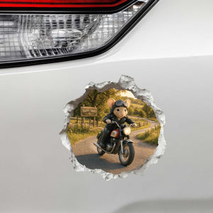 Motorcycle Mouse Hole Decal