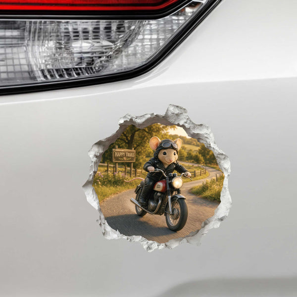 Motorcycle Mouse Hole Decal