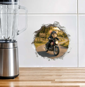 Motorcycle Mouse Hole Decal