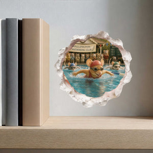 Swimmer Mouse Hole Decal