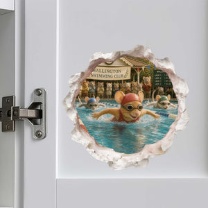 Swimmer Mouse Hole Decal